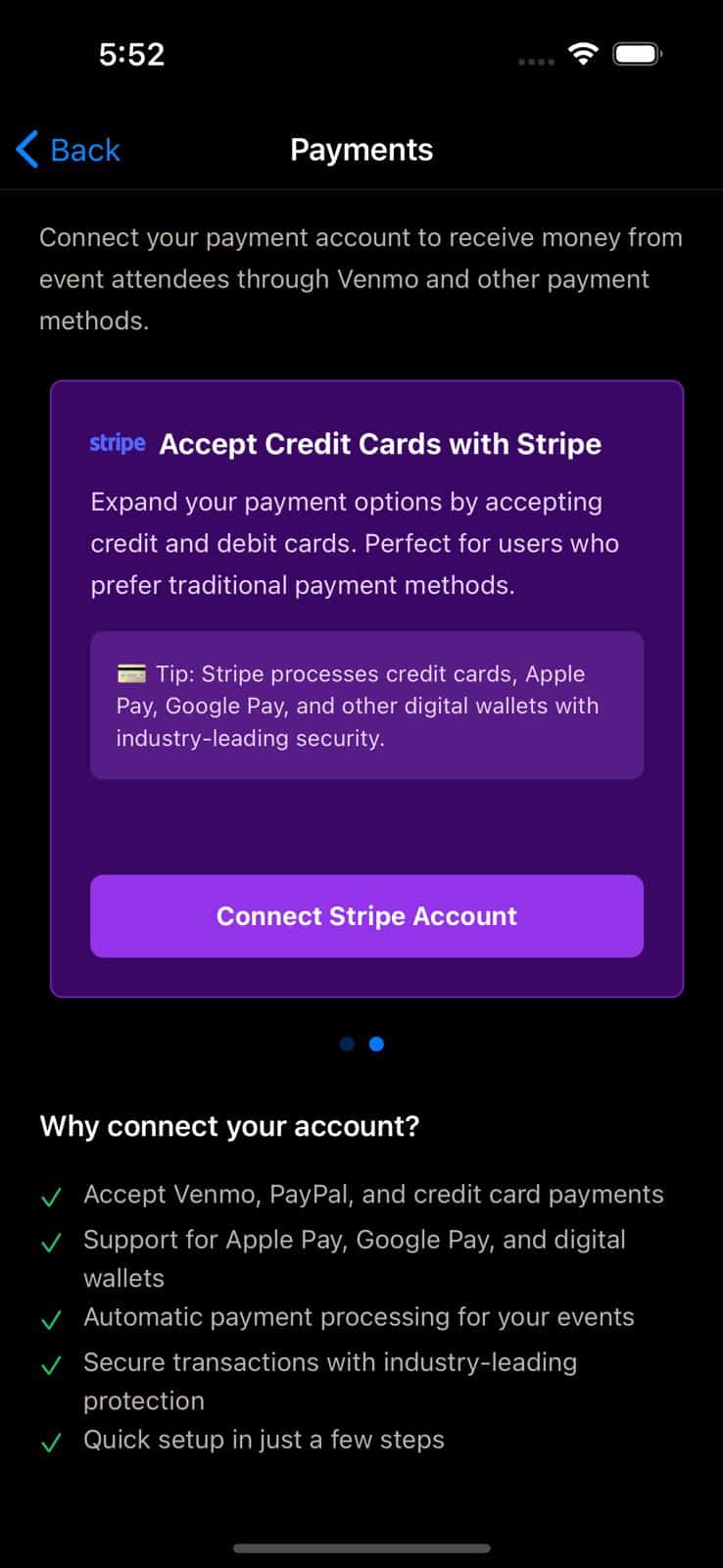 Mentor payment operations screen in VAI