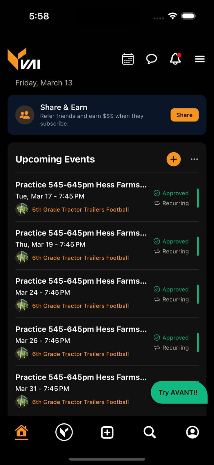 Mentor AI engagement screen in VAI
